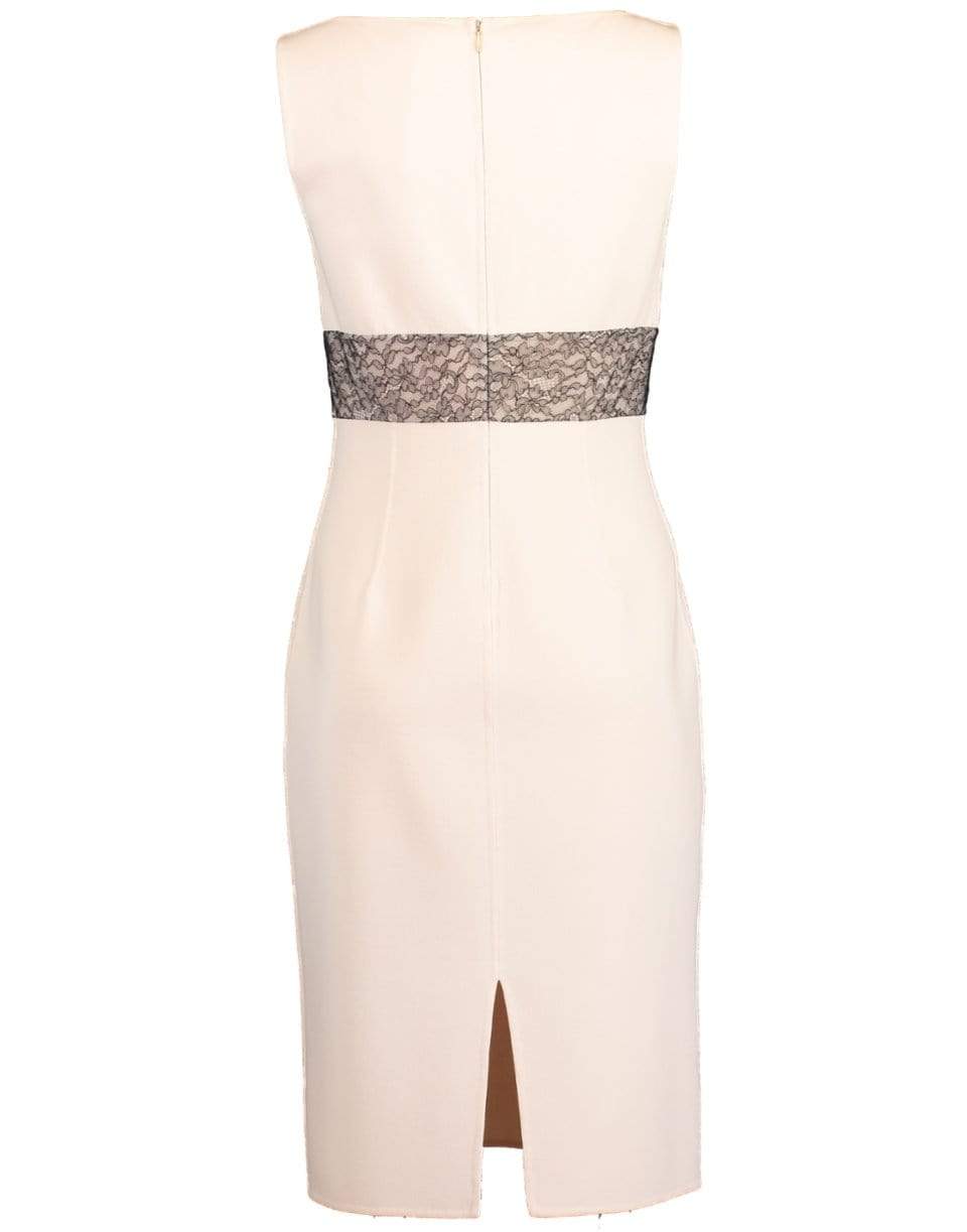 MICHAEL KORS-Lace Detail Cocktail Dress-PINK