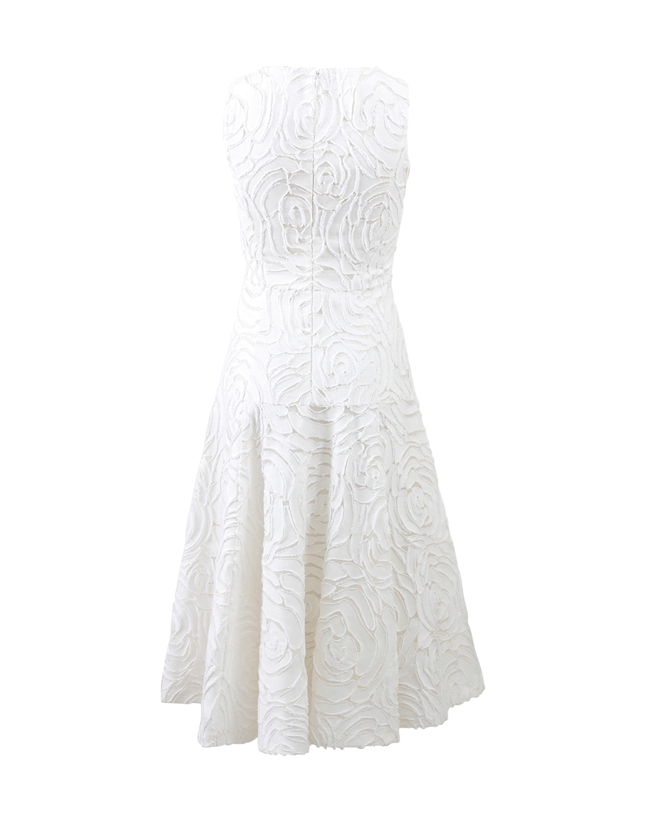 MICHAEL KORS-Floral Detail Dance Dress-WHITE