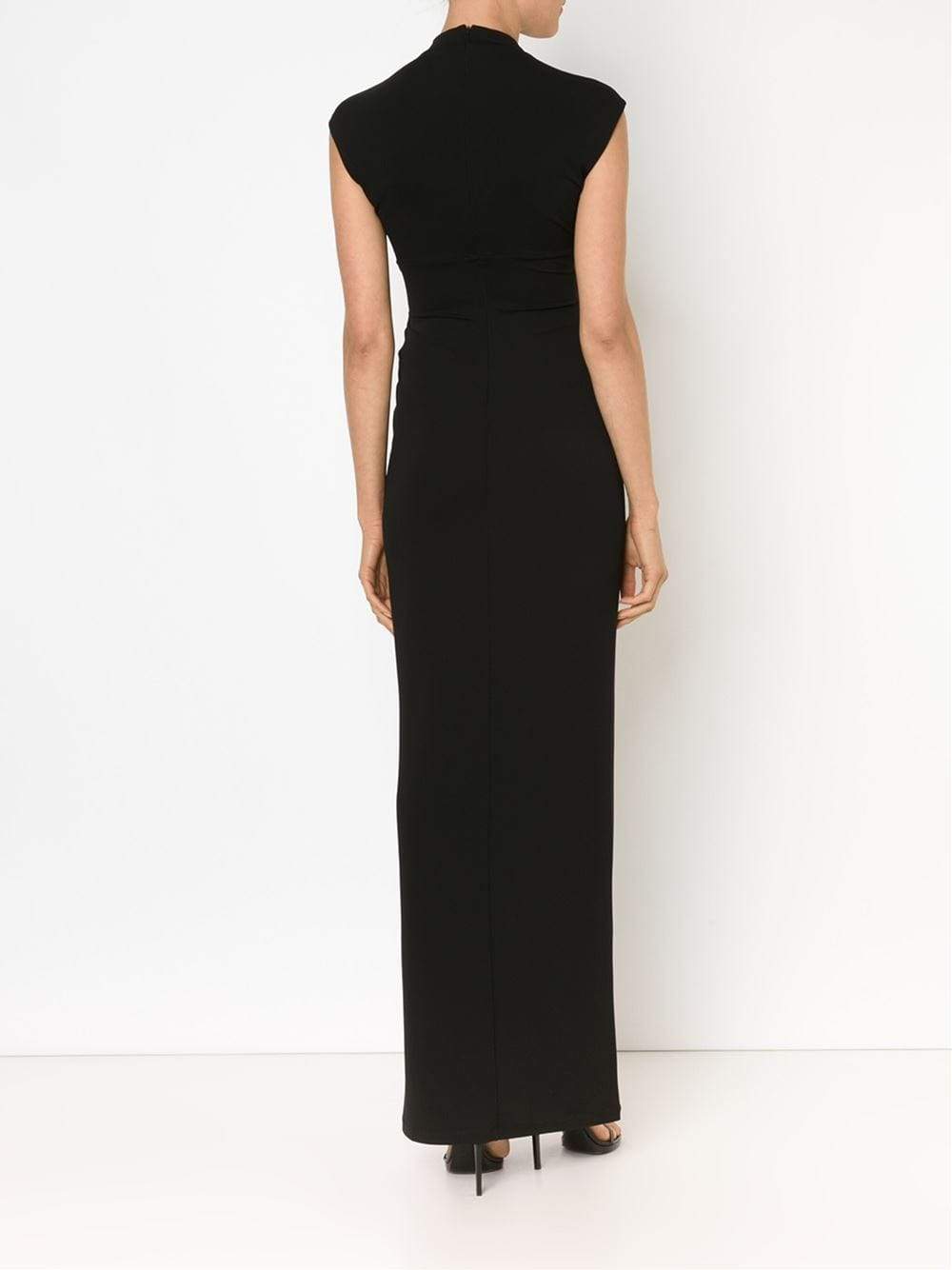 MICHAEL KORS-Capsleeve Twist Gown-BLACK