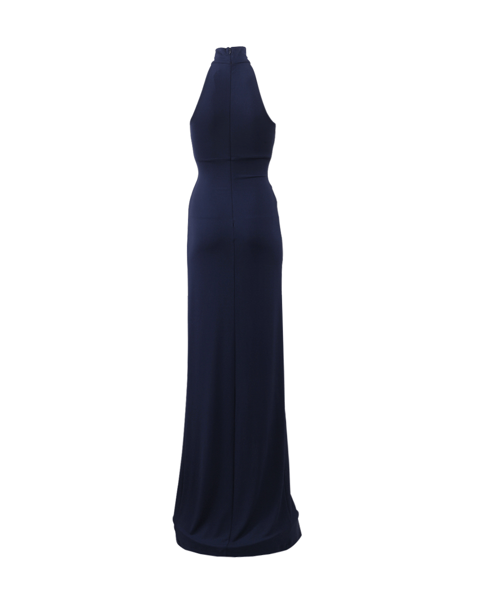 MICHAEL KORS-Pleated Halter Gown-