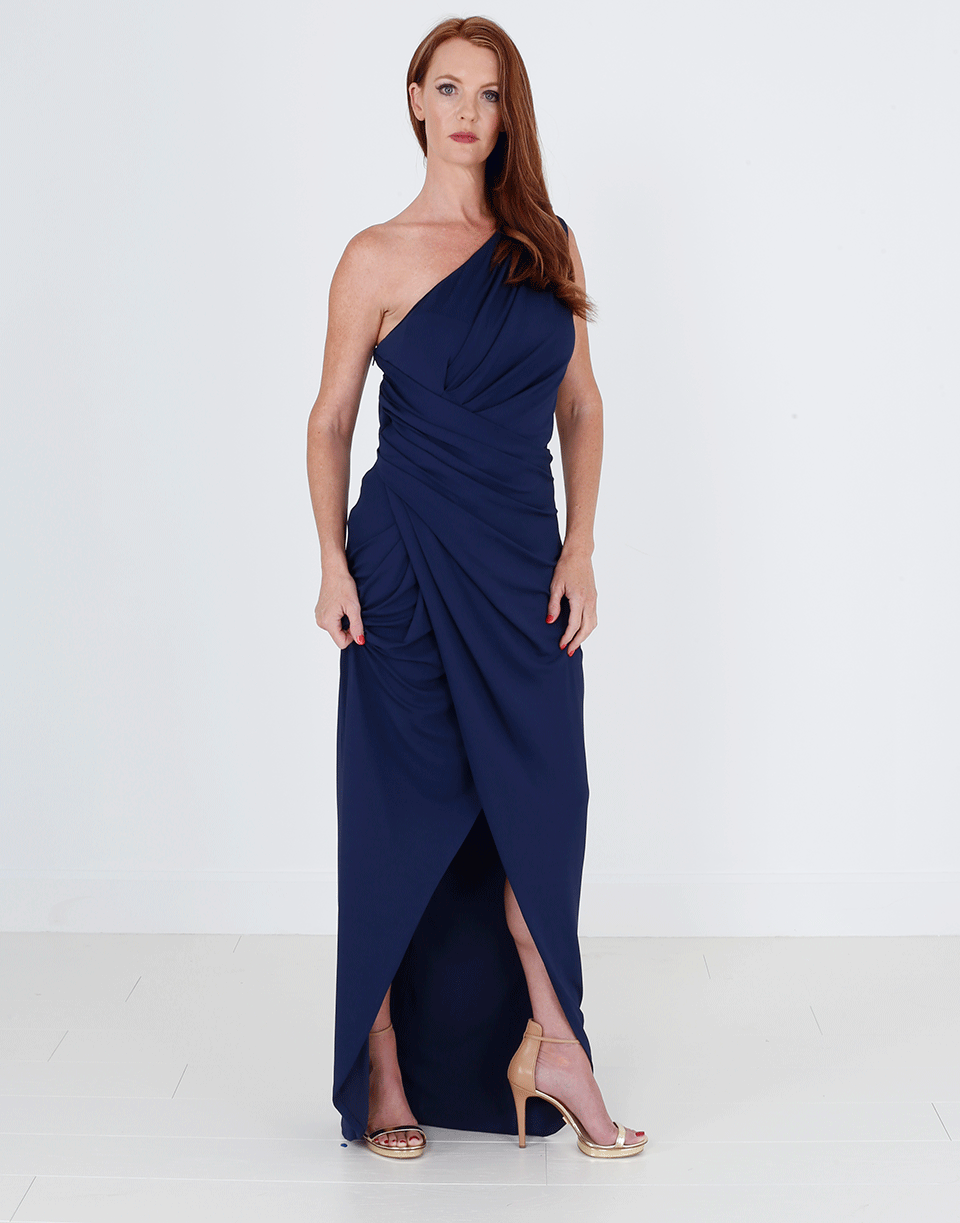 MICHAEL KORS-Off Shoulder Twist Gown-