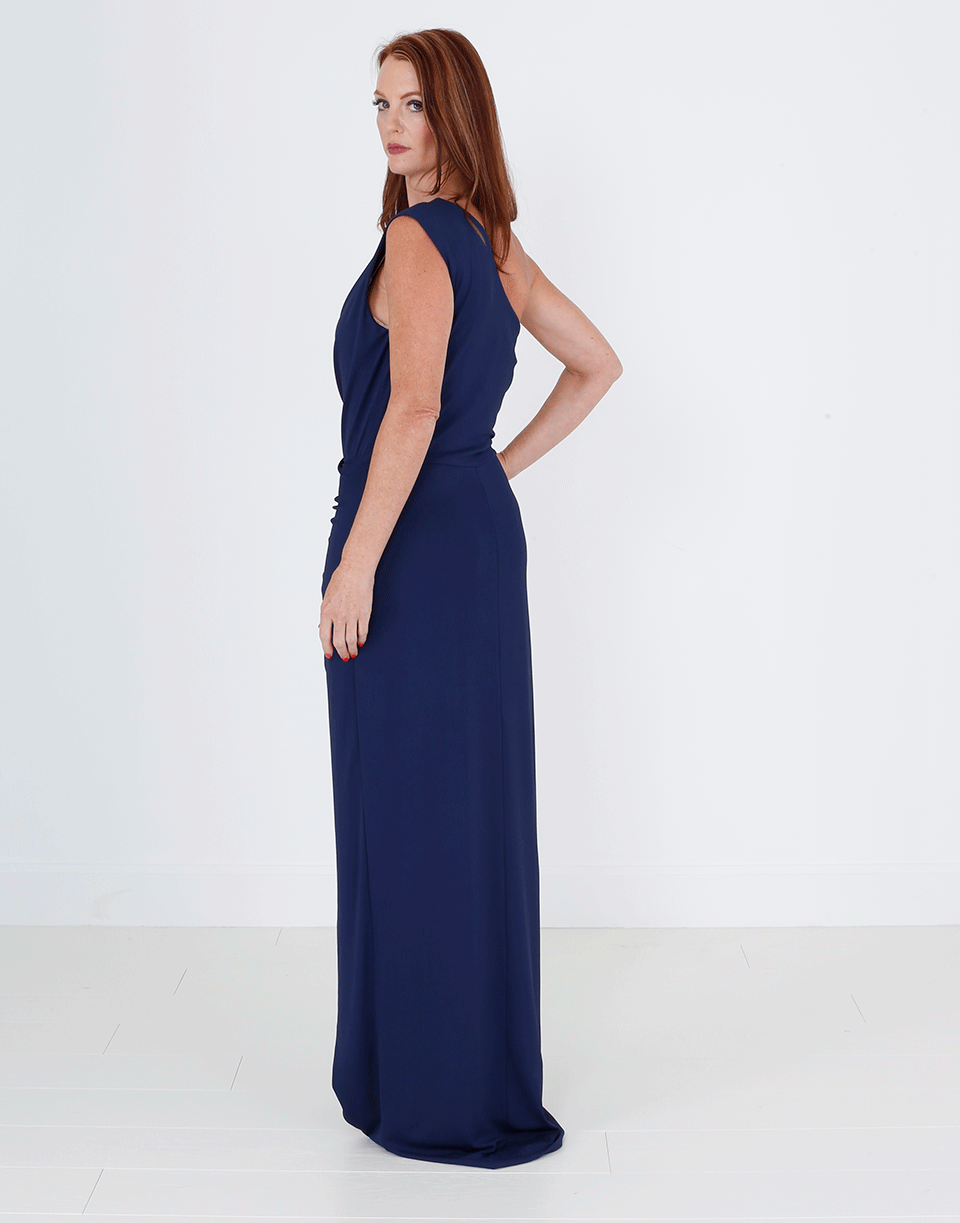 MICHAEL KORS-Off Shoulder Twist Gown-
