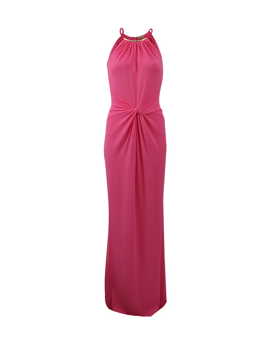 MICHAEL KORS-Halter Twist Front Gown-