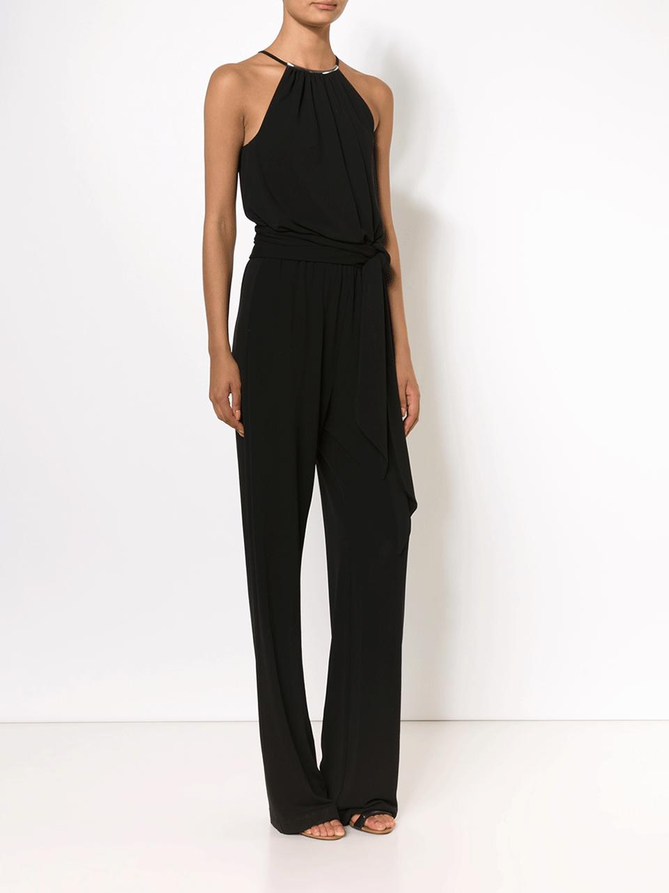MICHAEL KORS-Jersey Halter Jumpsuit-