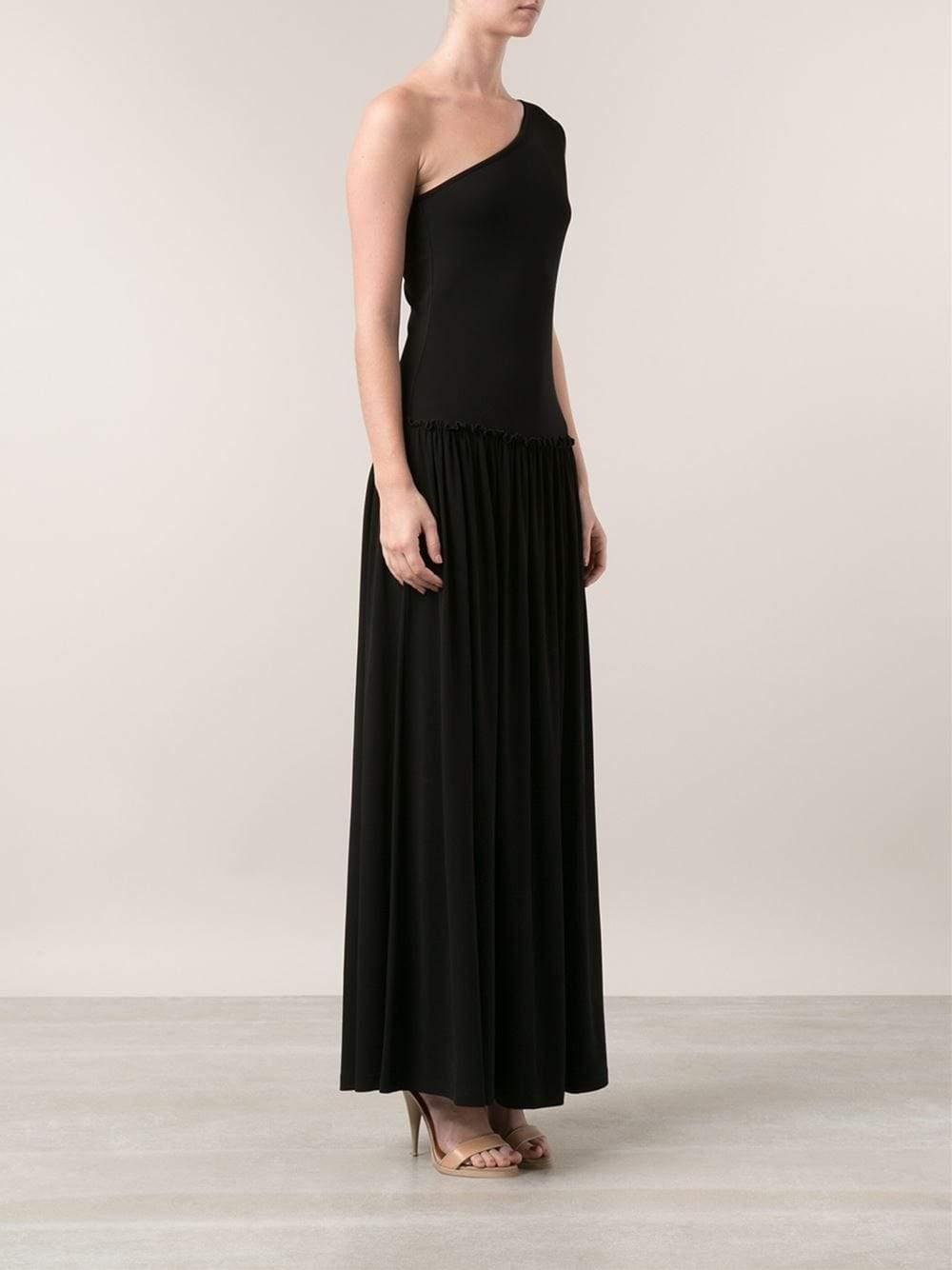 MICHAEL KORS-One Shoulder Maxi Dress-