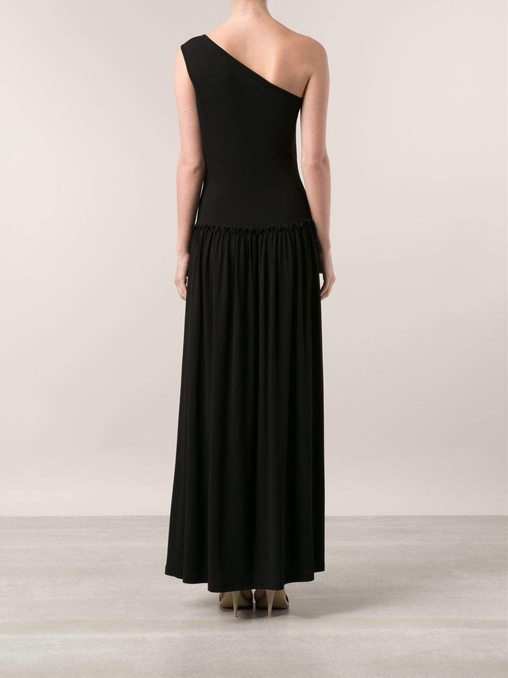 MICHAEL KORS-One Shoulder Maxi Dress-