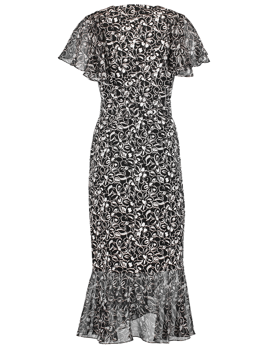 MICHAEL KORS-Draped Wrap Belted Dress-