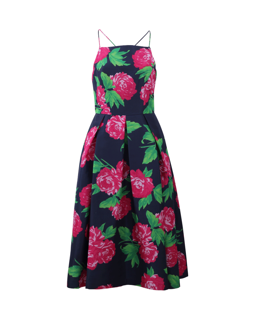 MICHAEL KORS-Begonia Square Neck Midi-MULTI