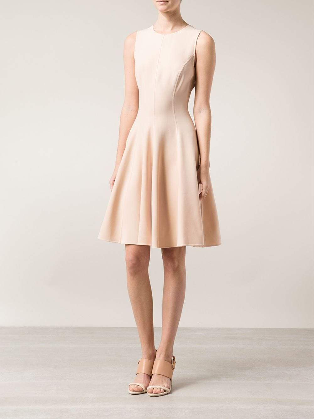 MICHAEL KORS-Crewneck Flare Dress-