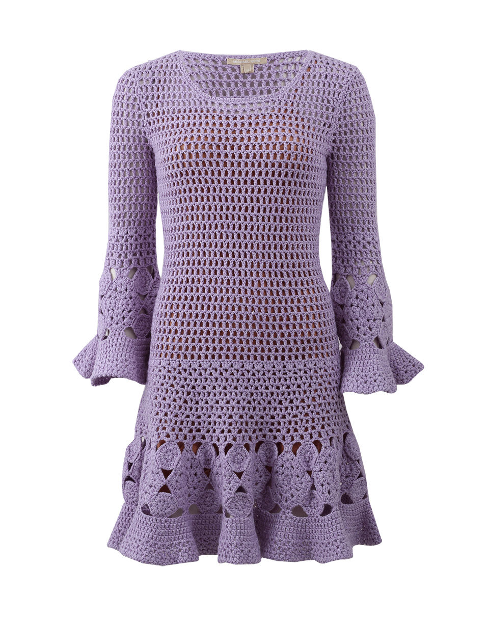 MICHAEL KORS-Floral Hand-Crochet Dress-