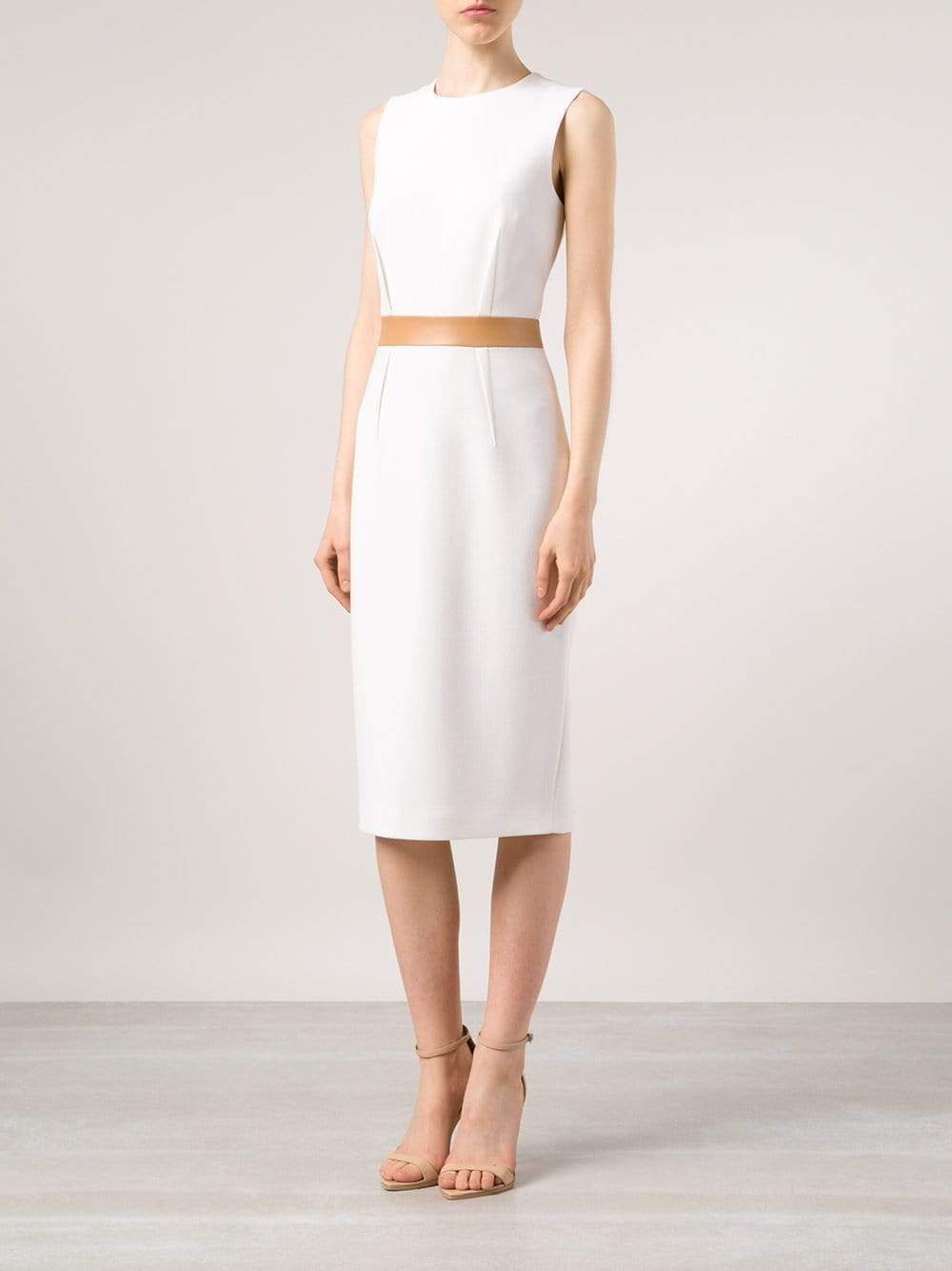 MICHAEL KORS-Contrast Waist Sheath-