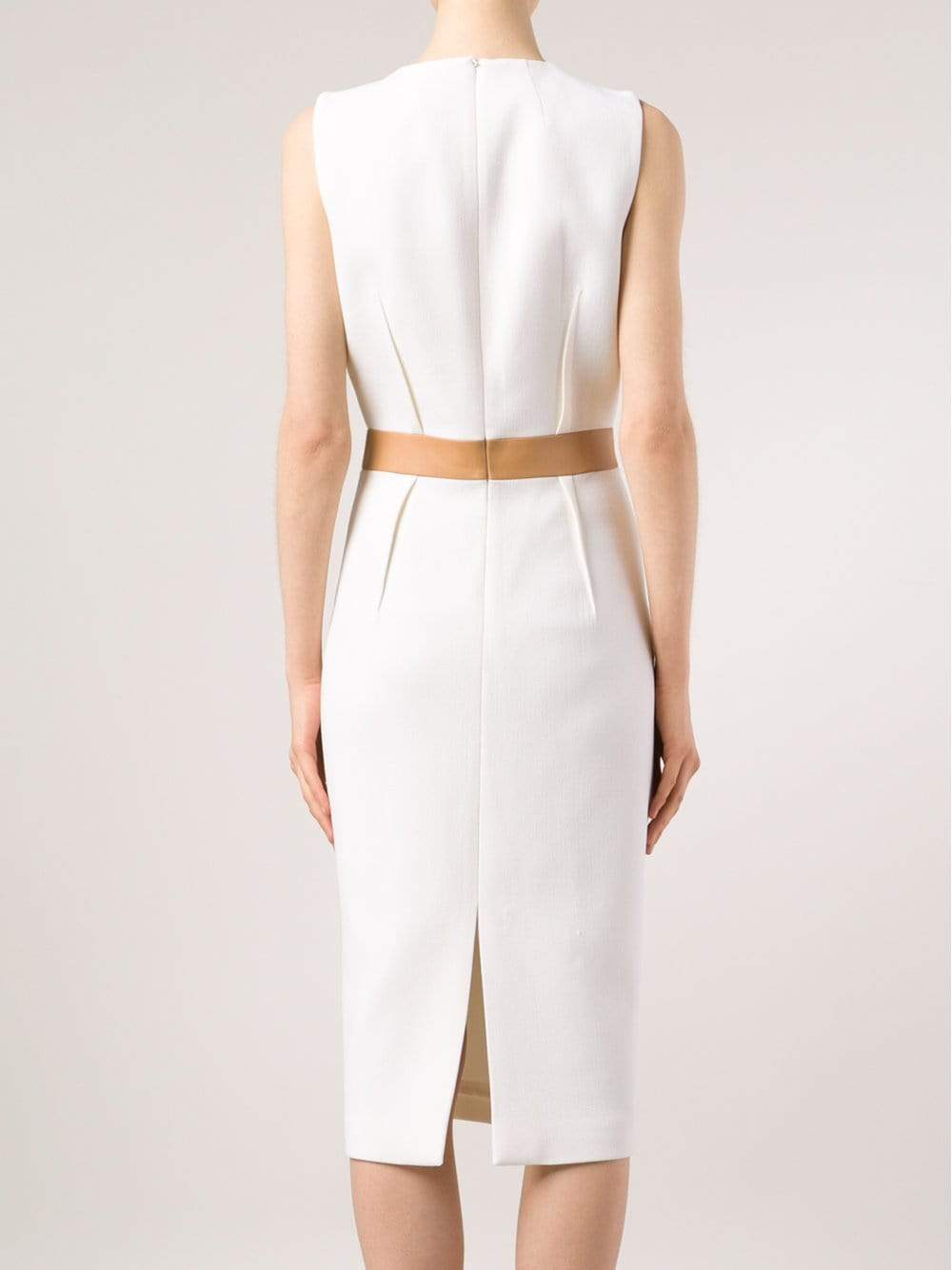 MICHAEL KORS-Contrast Waist Sheath-