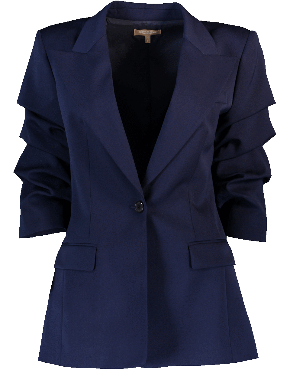 MICHAEL KORS-Crushed Sleeve Blazer-