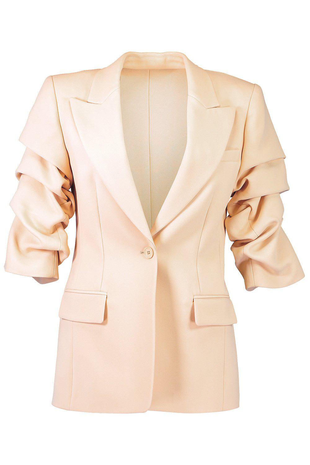 MICHAEL KORS-Cate Crushed Sleeve Blazer-