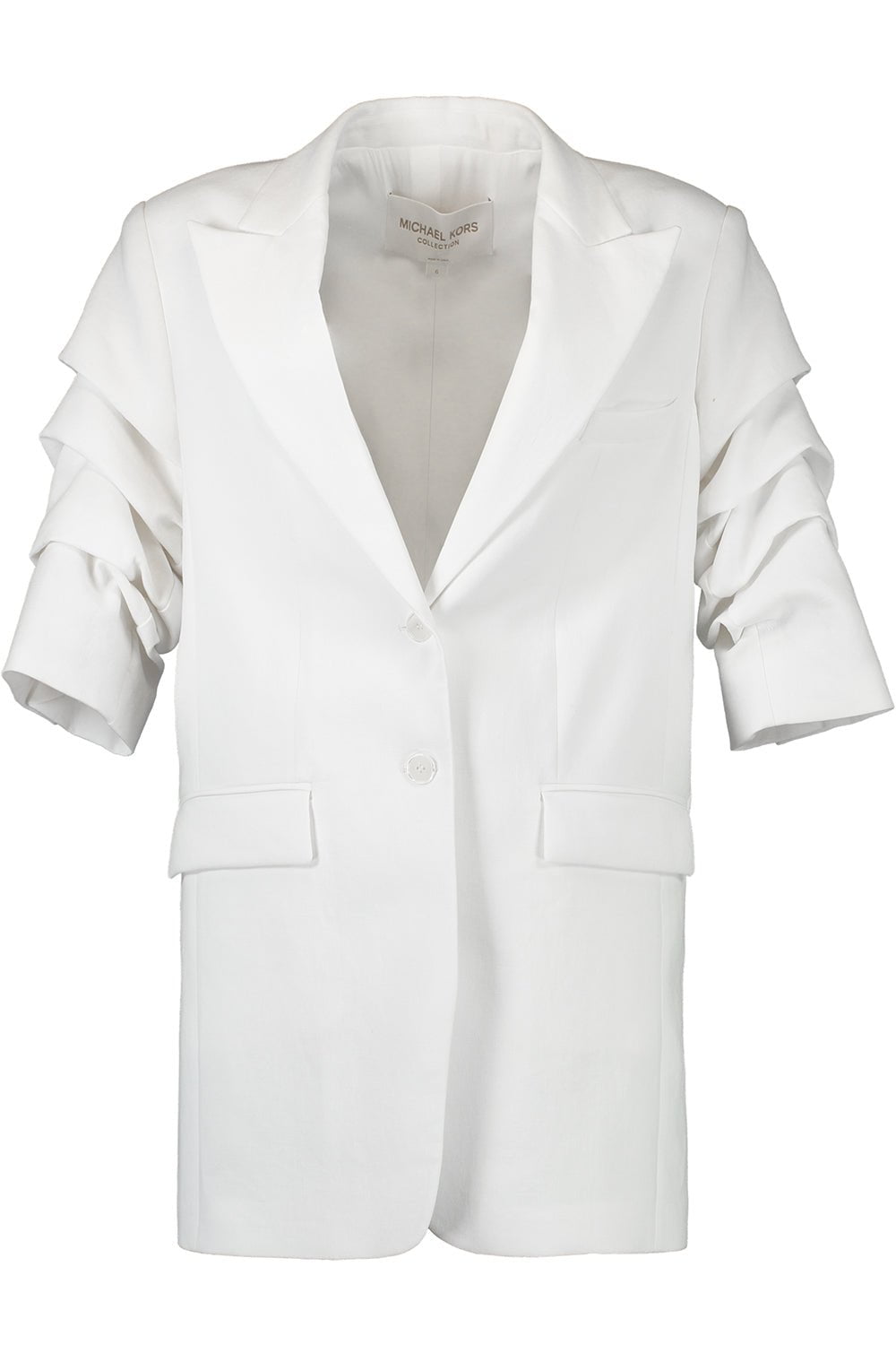 MICHAEL KORS-Crushed Sleeve Boyfriend Blazer-
