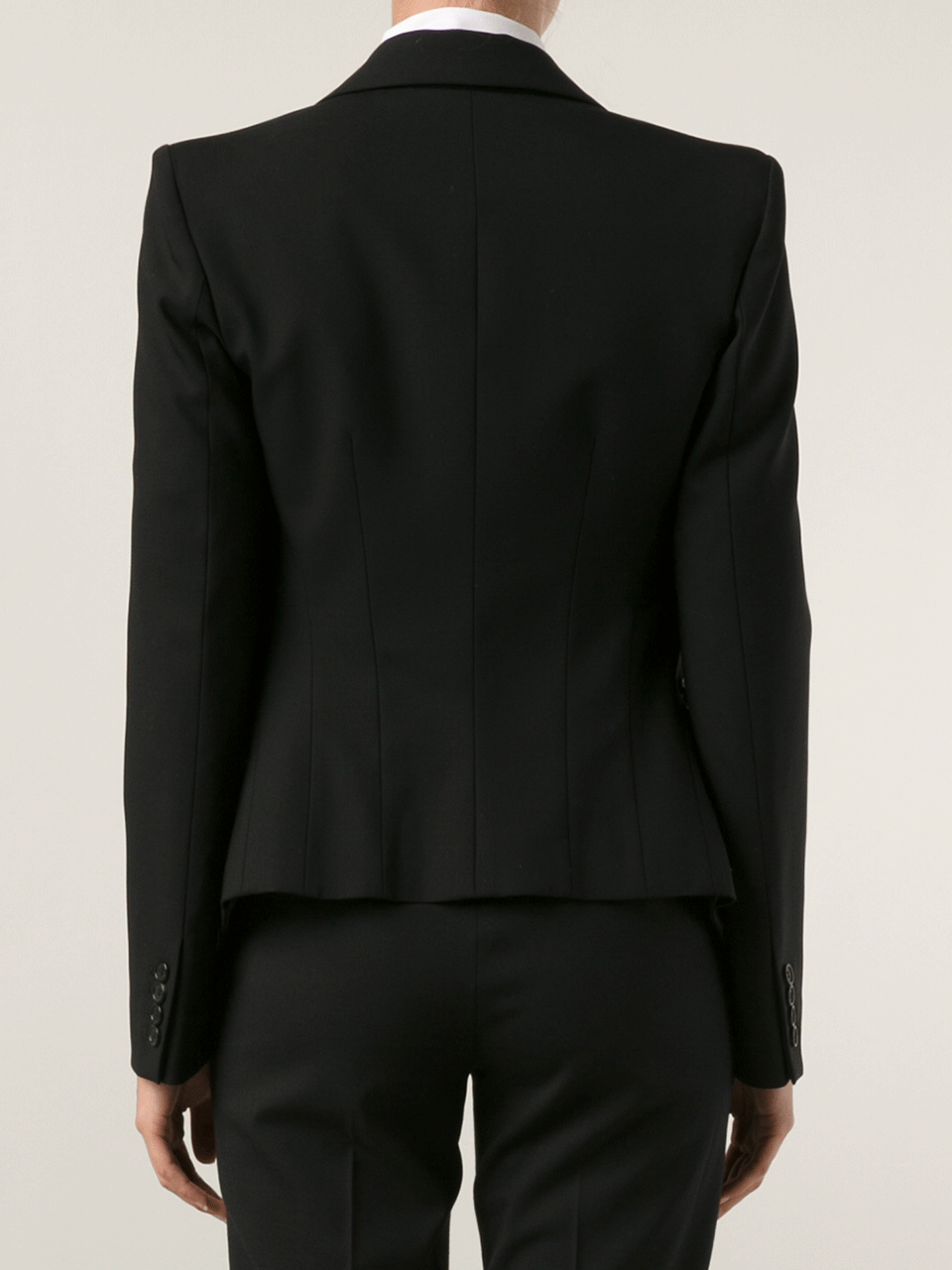 MICHAEL KORS-Cutaway Stretch Riding Jacket-BLACK