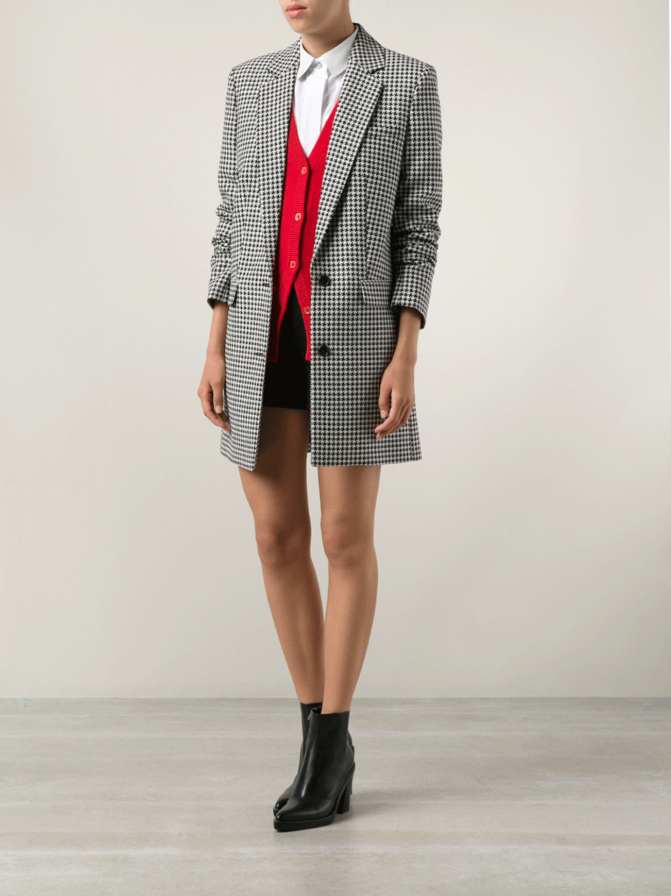 MICHAEL KORS-Single Breasted Boyfriend Jacket-