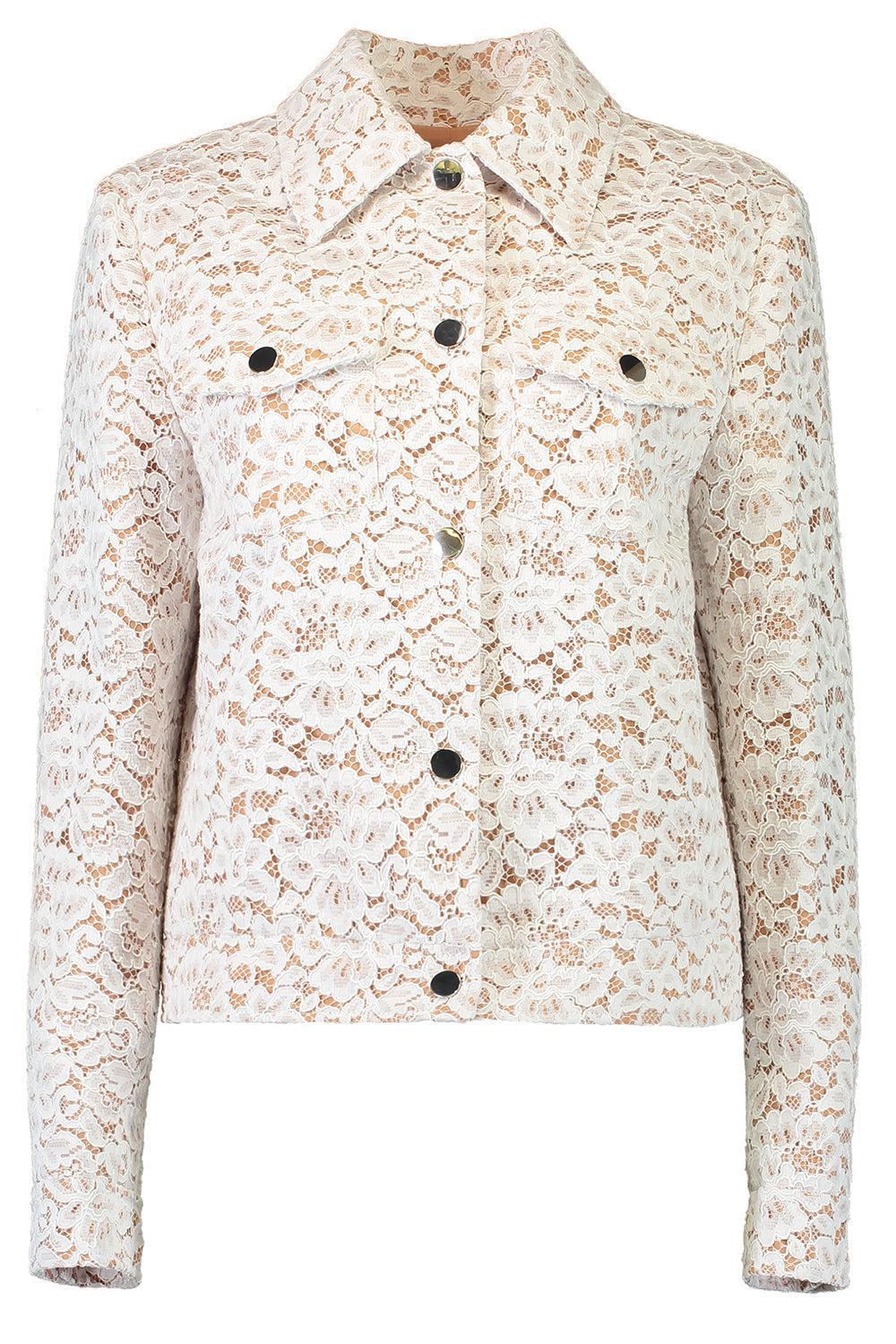Floral Jean Jacket-OPTIC WH-XS-CLOTHINGJACKETCASUAL-MICHAEL KORS COLLECTION