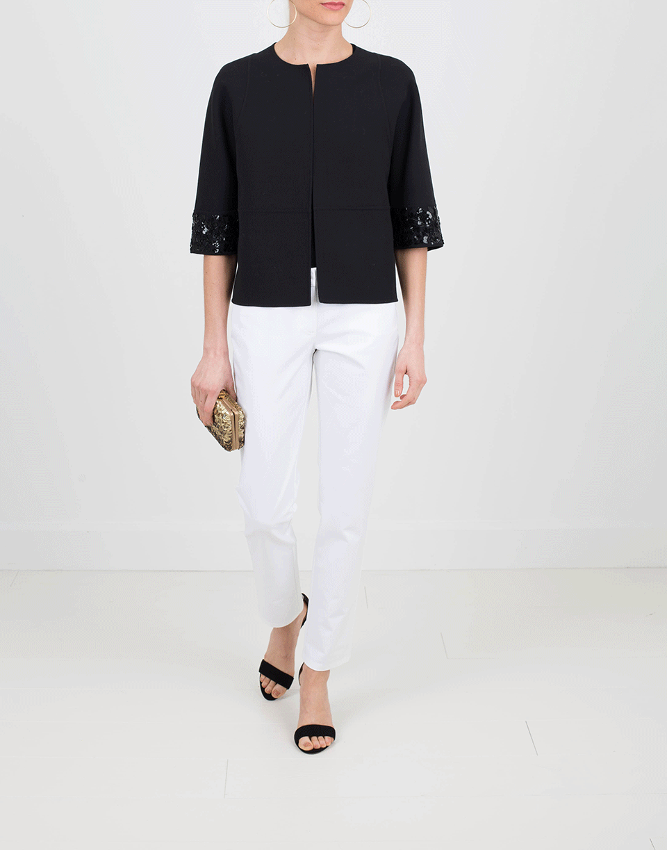 MICHAEL KORS-Embroidered Sleeve Cookie Jacket-