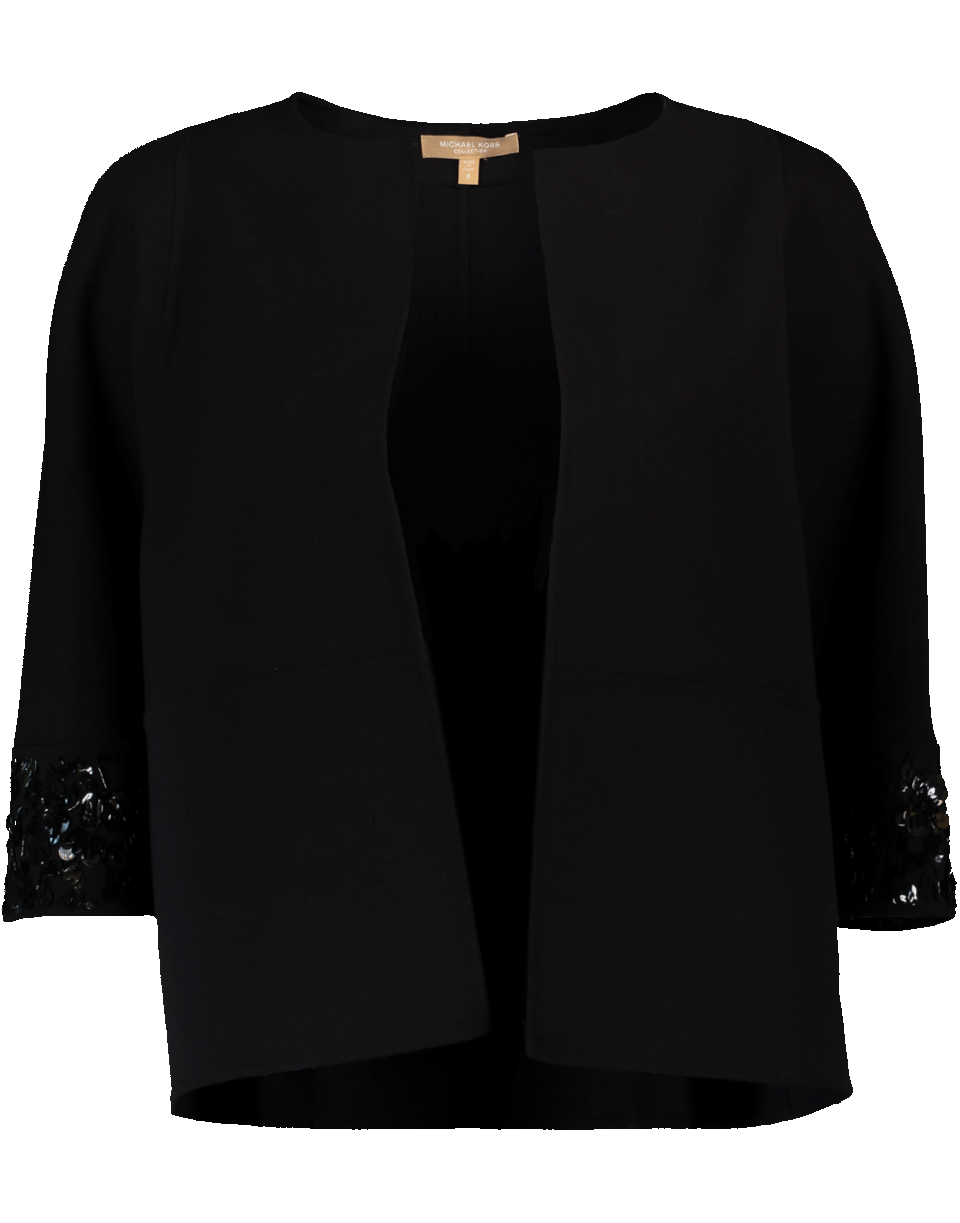 MICHAEL KORS-Embroidered Sleeve Cookie Jacket-