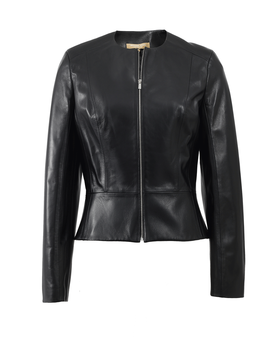 MICHAEL KORS-Leather Jacket-