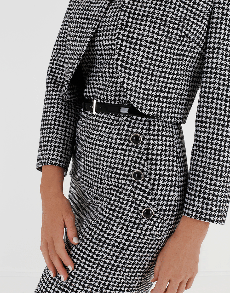 MICHAEL KORS-Dogtooth Print Jacket-