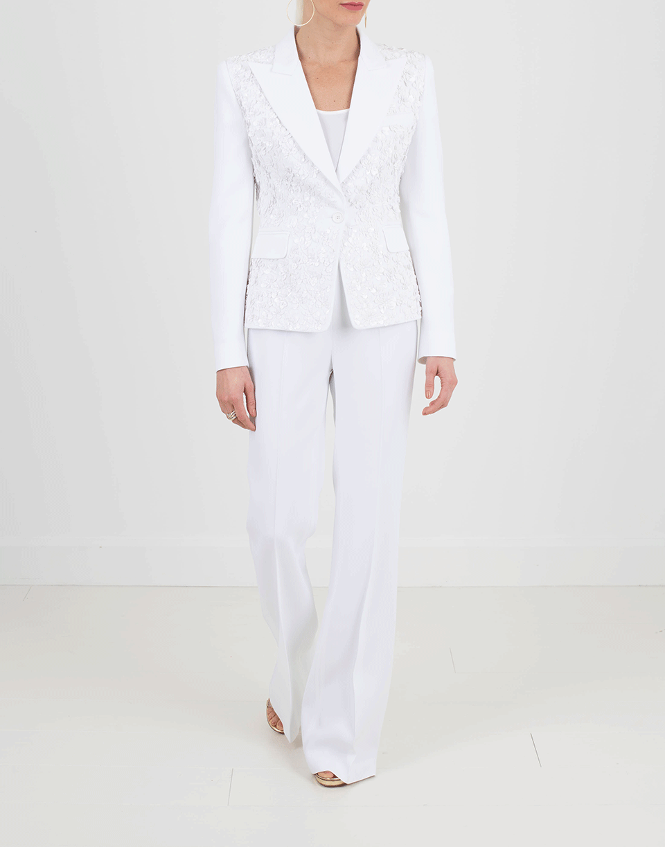 MICHAEL KORS-Embroidered Crepe Jacket-
