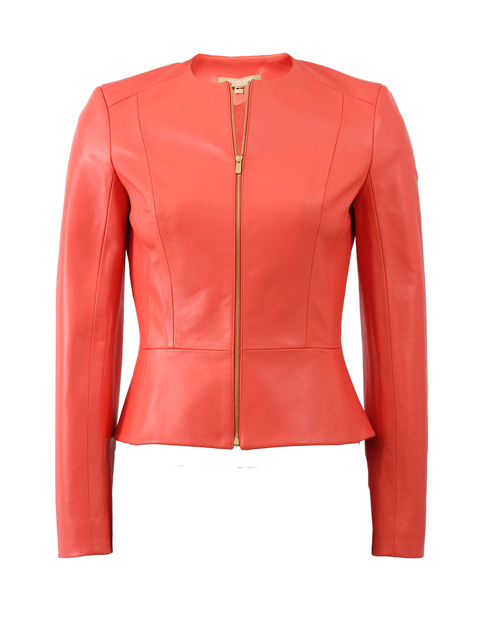 MICHAEL KORS-Leather Jacket-