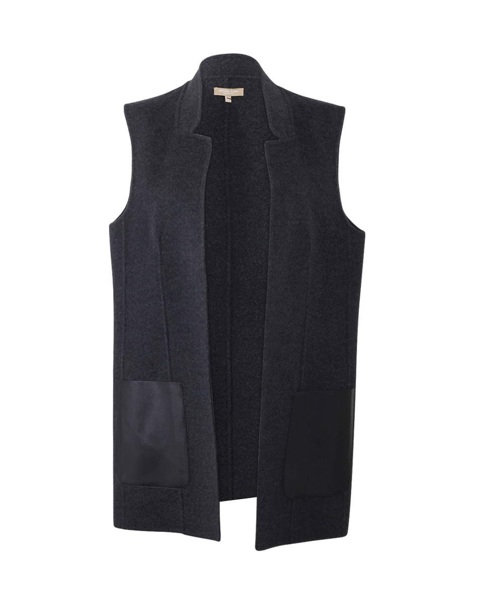 MICHAEL KORS-Stand Collar Vest-