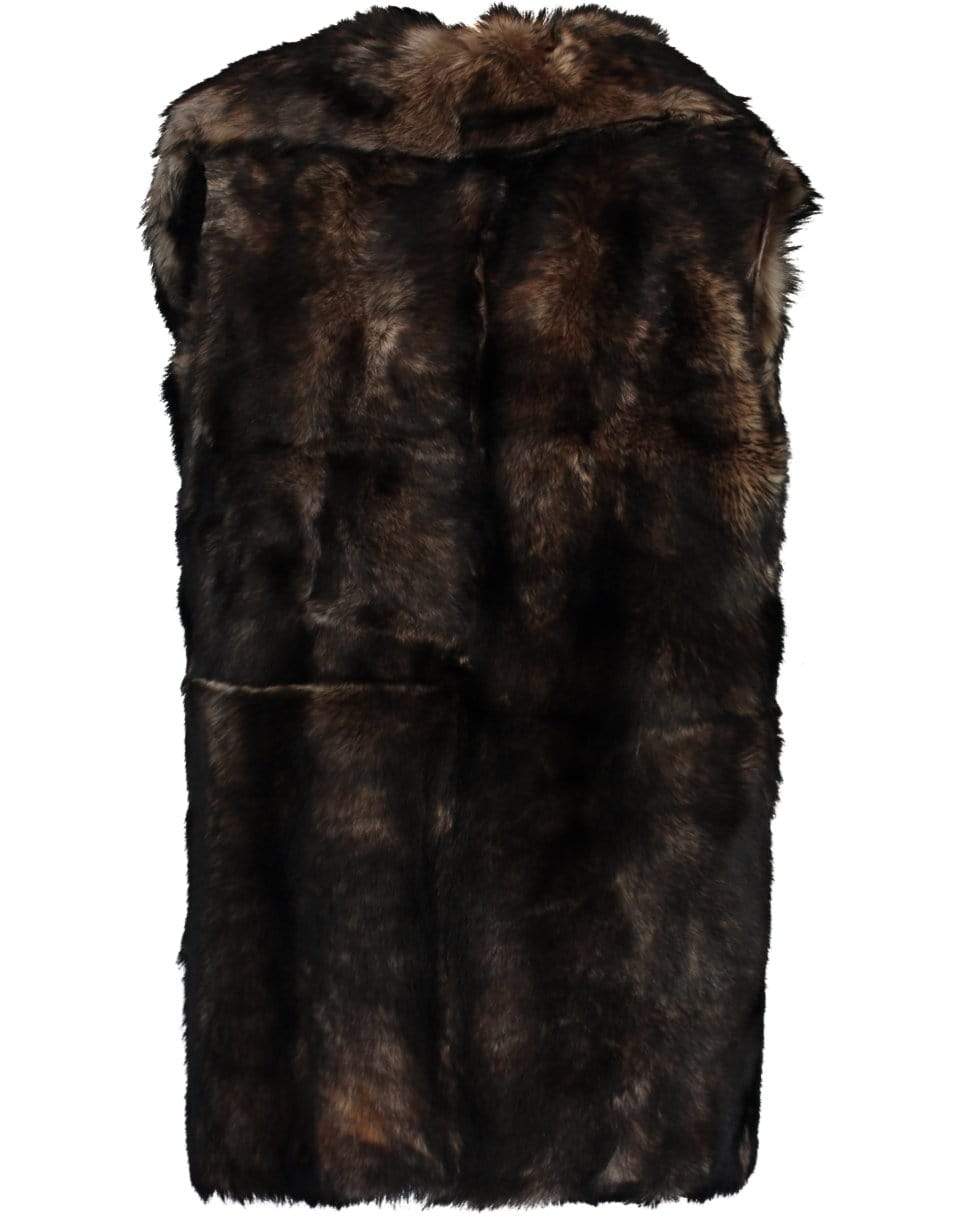 MICHAEL KORS-Long Chestnut Vest-CHESTNUT