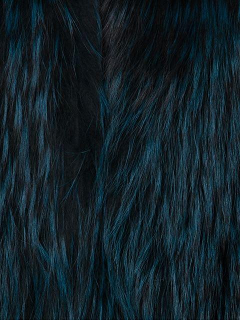 MICHAEL KORS-Peacock Fox Fur Vest-