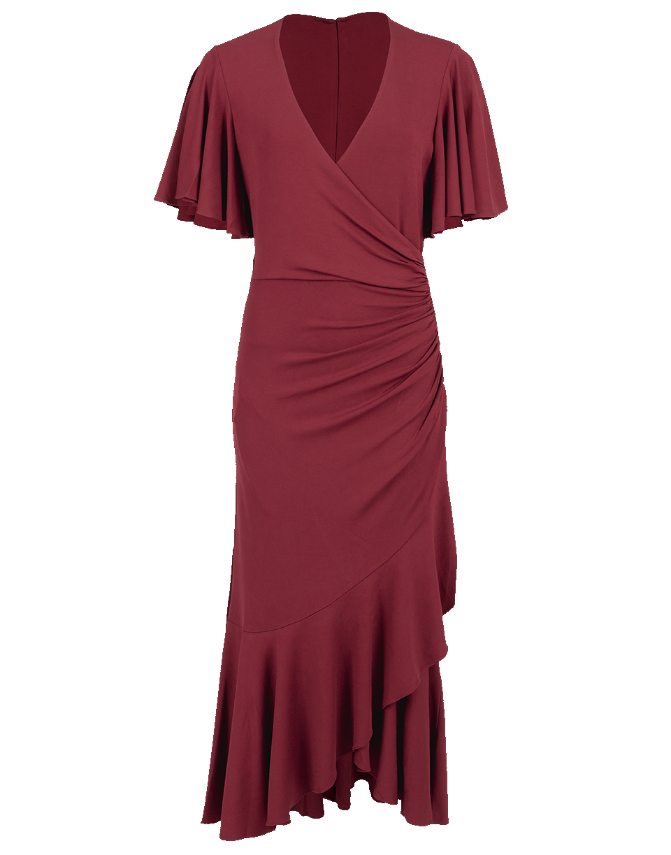 MICHAEL KORS-Ruffle Wrap Dress-