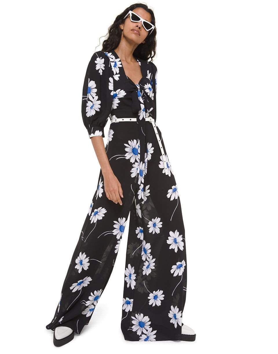 MICHAEL KORS-Tie Front Palazzo Jumpsuit-
