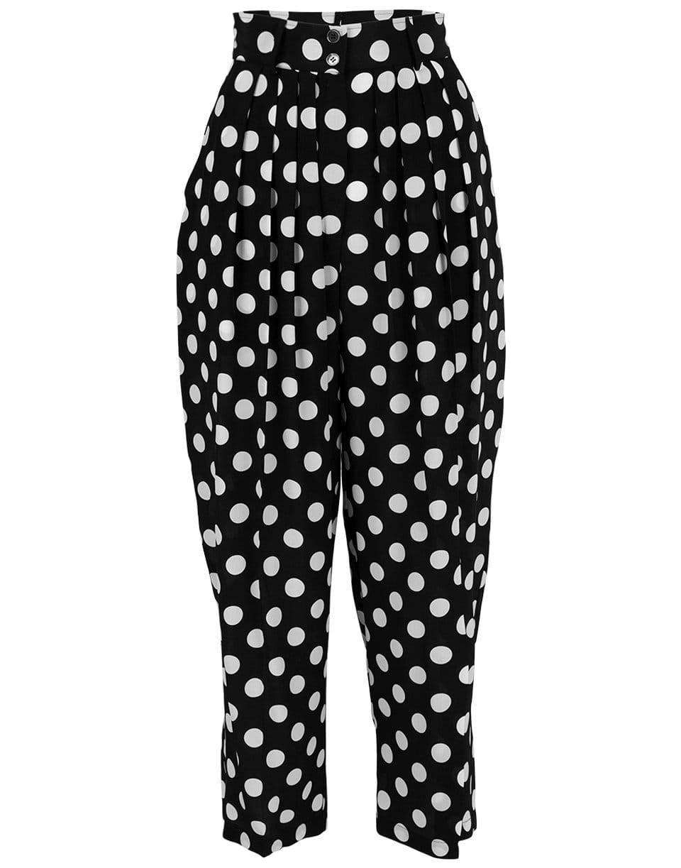 MICHAEL KORS-Polka Dot Pleated Trouser-