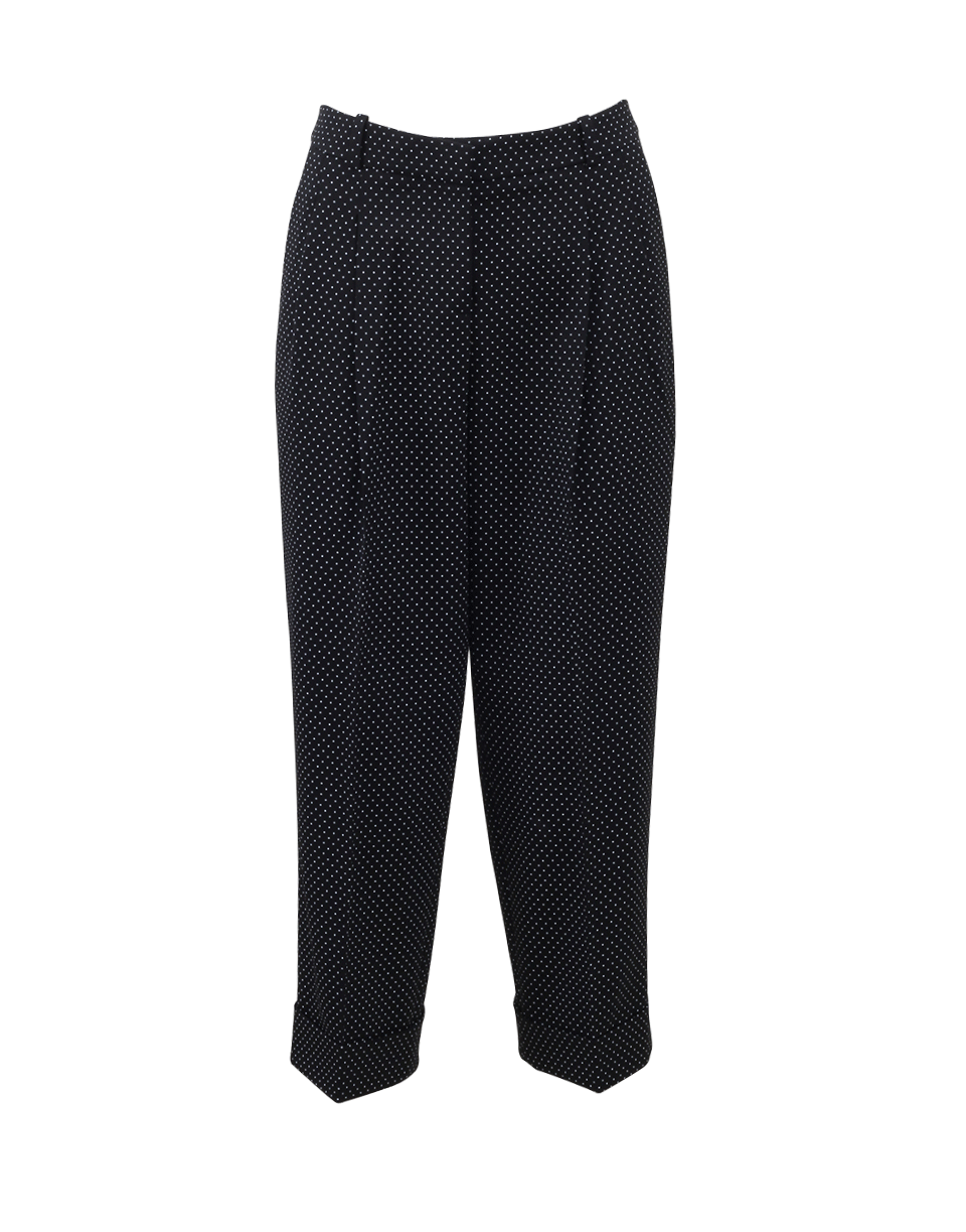 MICHAEL KORS-Pin Dot Capri Slouch Trouser-