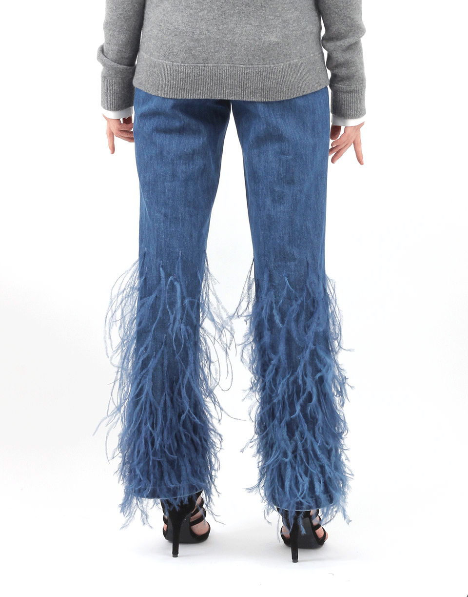 MICHAEL KORS-Ostrich Flare Jean-