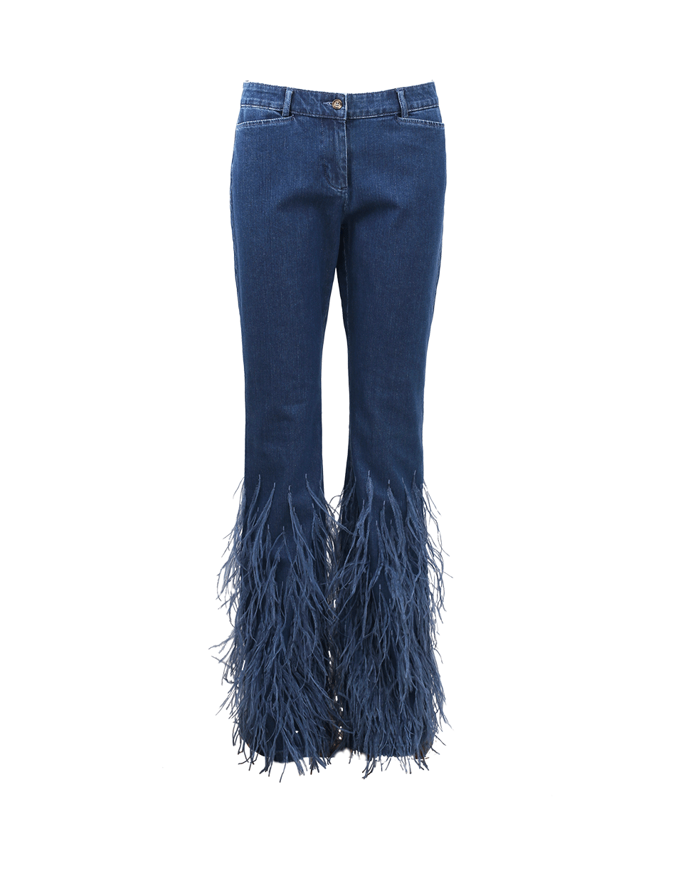 MICHAEL KORS-Ostrich Flare Jean-