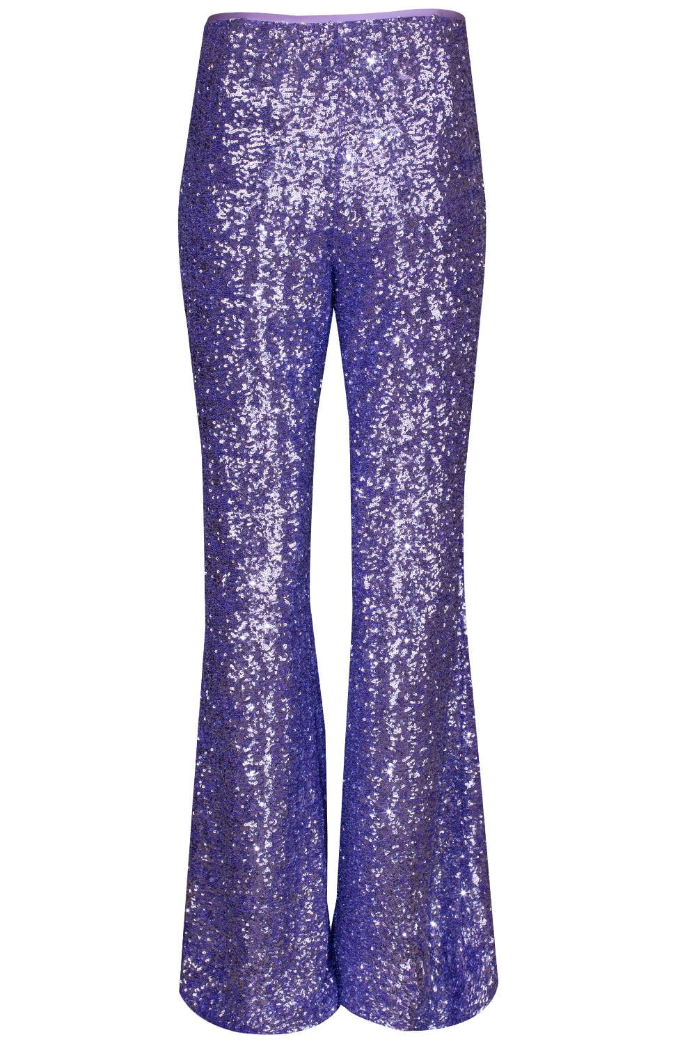 MICHAEL KORS-Side Zip Sequin Flare Pant - Freesia-FREESIA