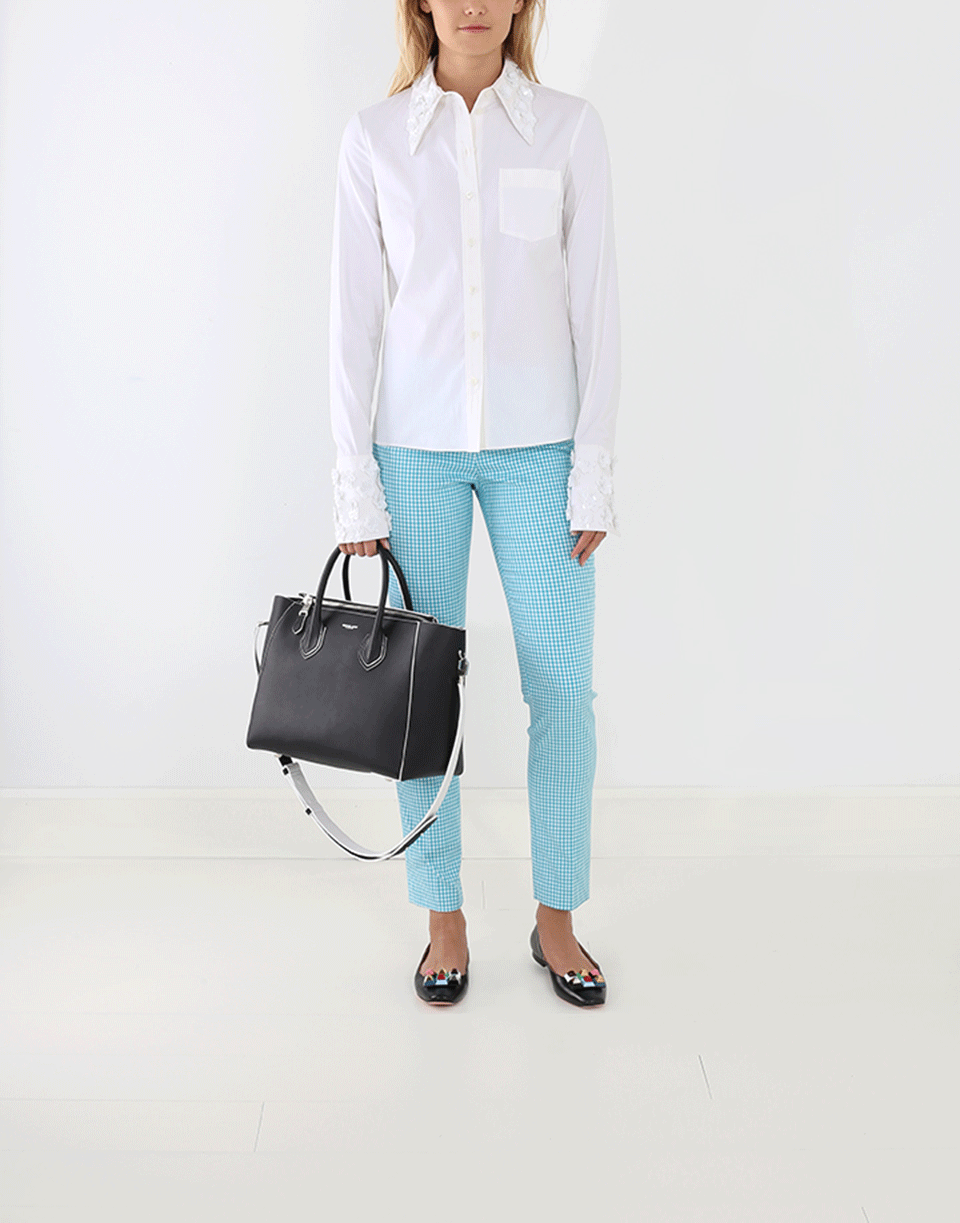 MICHAEL KORS-Side Zip Gingham Pant-