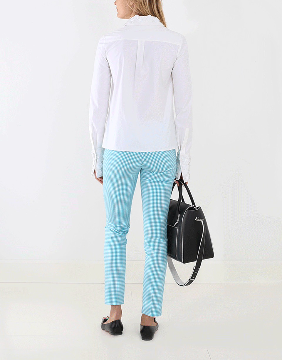 MICHAEL KORS-Side Zip Gingham Pant-