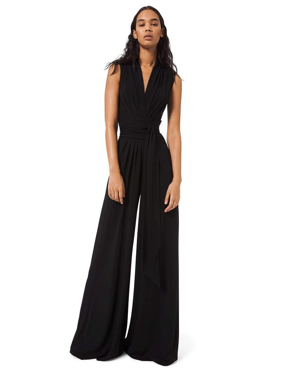 MICHAEL KORS-Wrapped Palazzo Jumpsuit-