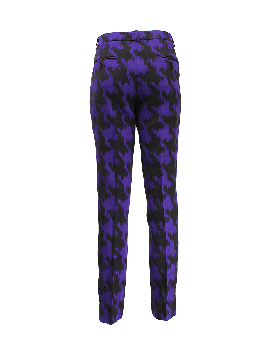 MICHAEL KORS-Jacquard Dogtooth Skinny Pant-BLK/GRP