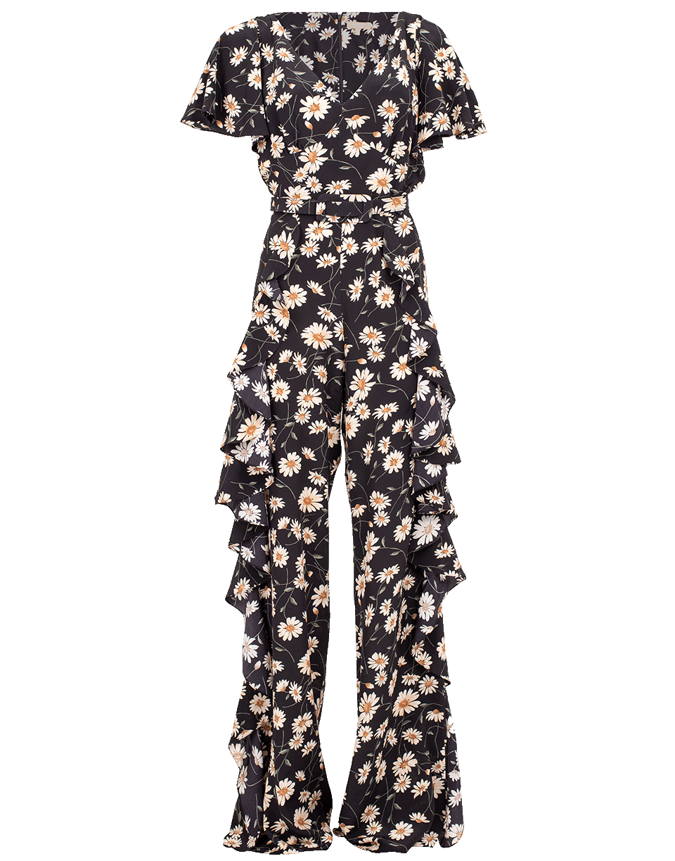 MICHAEL KORS-Daisy Crepe De Chine Ruffled Jumpsuit-
