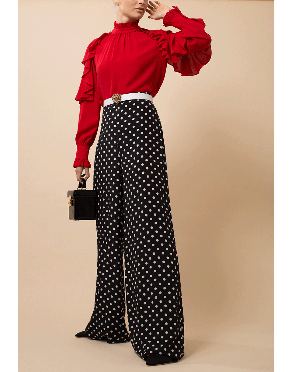 MICHAEL KORS-Polka Dot Palazzo Pant-