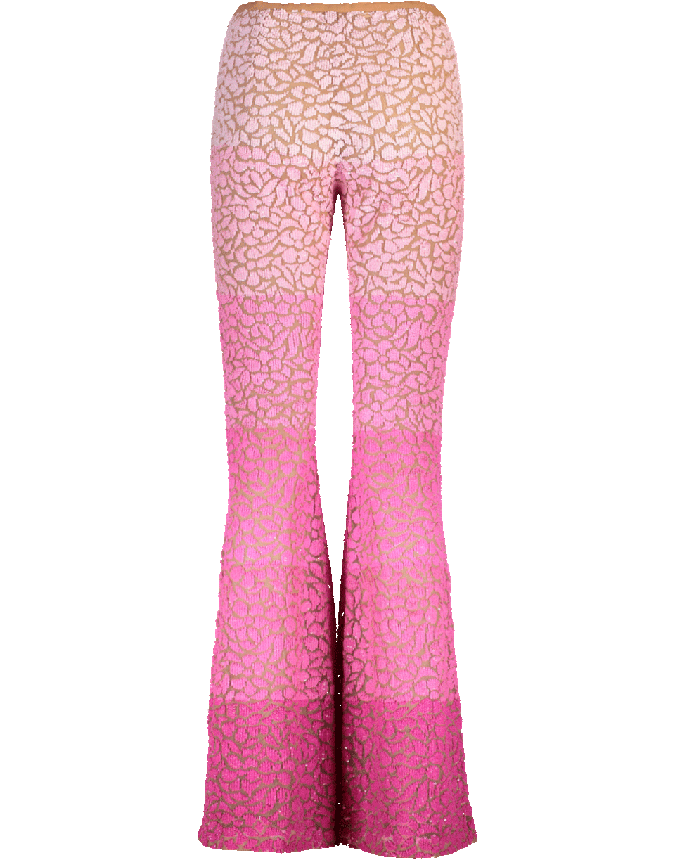 MICHAEL KORS-Ombre Paillette Flare Pant-HIBISCUS
