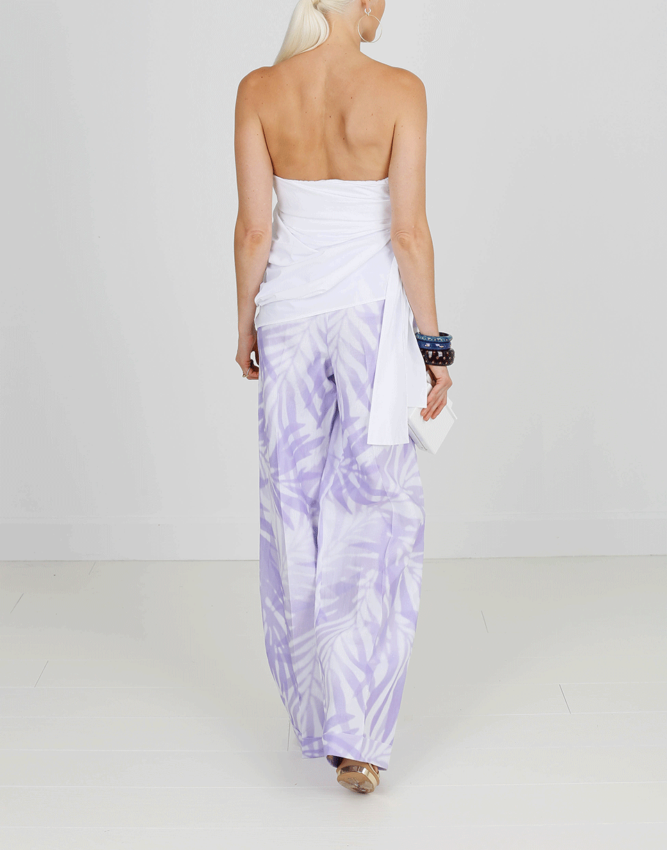 MICHAEL KORS-Wide Leg Cuffed Trouser-