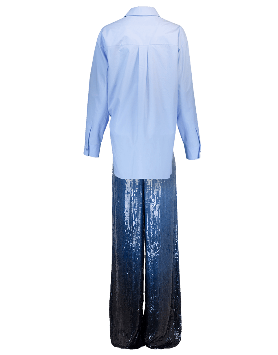 MICHAEL KORS-Tie Blouse With Sequin Pant-MARI/SRF