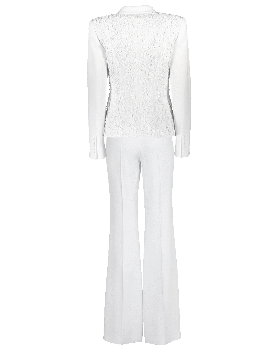 MICHAEL KORS-Floral Applique Jacket With Flare Pant-