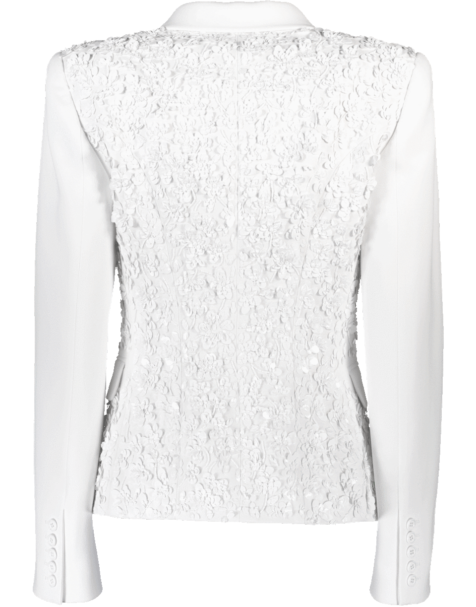 MICHAEL KORS-Floral Applique Jacket With Flare Pant-