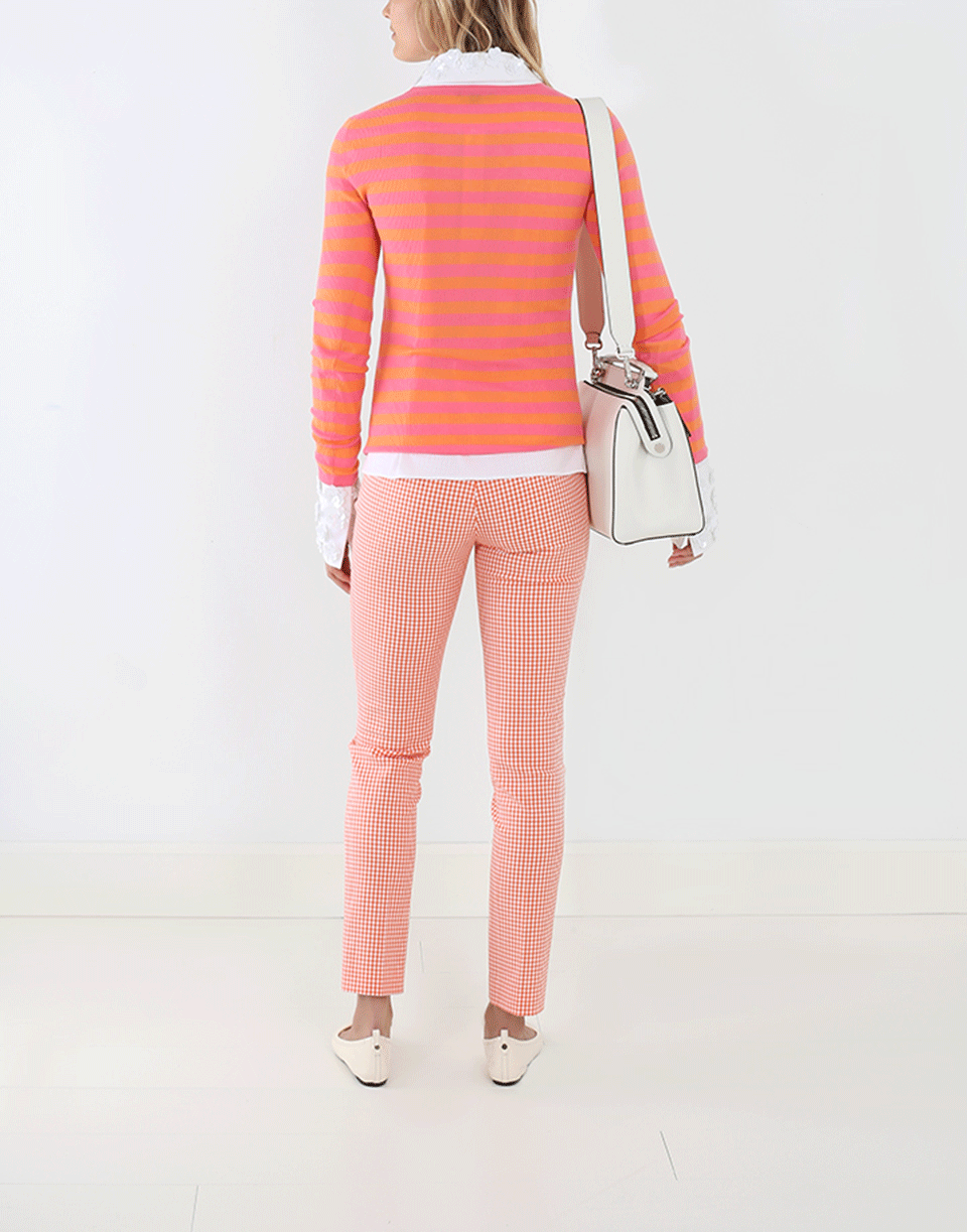MICHAEL KORS-Side Zip Gingham Pant-